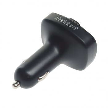 899 р. Устройство зарядное в прикуриватель с трансмиттером (bluetooth,hands free) EARLDOM EARLDOM et-m71 black  с доставкой в г. Майкоп. Увеличить фотографию 2