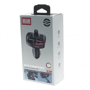 899 р. Устройство зарядное в прикуриватель с трансмиттером (bluetooth,hands free) EARLDOM EARLDOM et-m71 black  с доставкой в г. Майкоп. Увеличить фотографию 4
