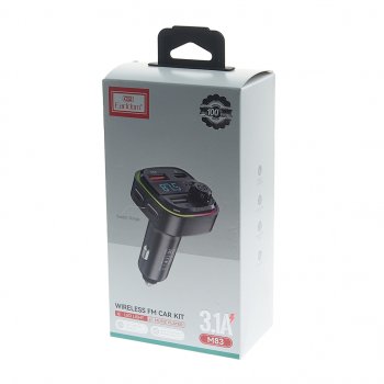 899 р. Устройство зарядное в прикуриватель с трансмиттером (bluetooth,hands free) EARLDOM EARLDOM et-m83 black  с доставкой в г. Майкоп. Увеличить фотографию 3