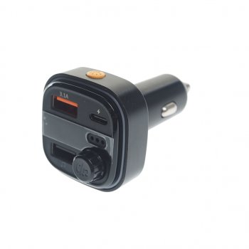 899 р. Устройство зарядное в прикуриватель с трансмиттером (bluetooth,hands free) EARLDOM EARLDOM et-m83 black  с доставкой в г. Майкоп. Увеличить фотографию 1