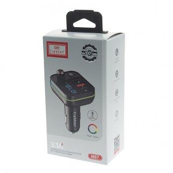 859 р. Устройство зарядное в прикуриватель с трансмиттером (bluetooth,hands free) EARLDOM EARLDOM et-m87 black  с доставкой в г. Майкоп. Увеличить фотографию 4