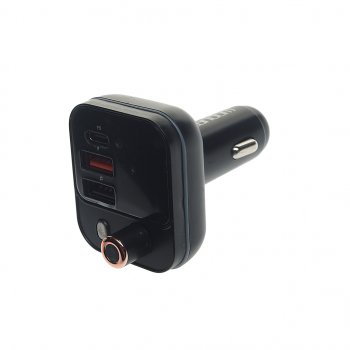 859 р. Устройство зарядное в прикуриватель с трансмиттером (bluetooth,hands free) EARLDOM EARLDOM et-m87 black  с доставкой в г. Майкоп. Увеличить фотографию 1