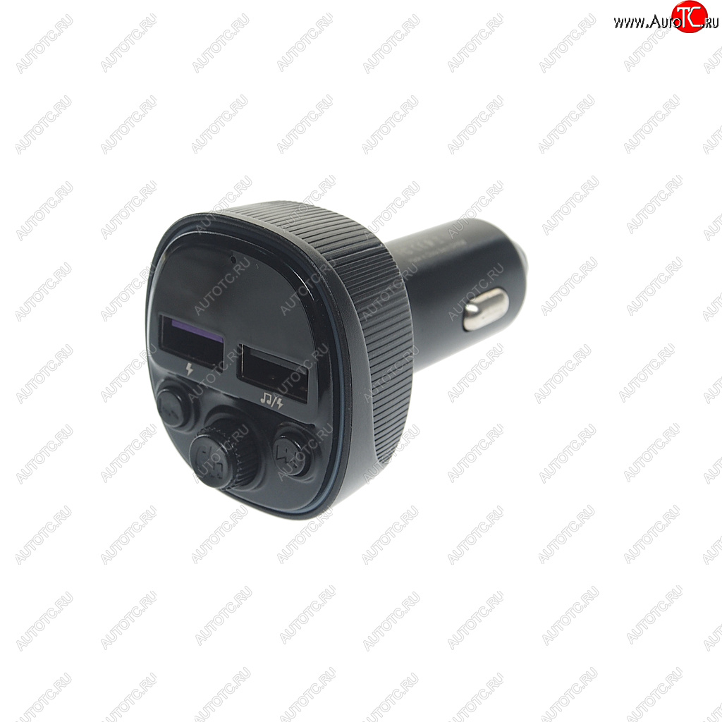 969 р. Устройство зарядное в прикуриватель с трансмиттером (bluetooth,hands free) EARLDOM EARLDOM et-m97 black EARLDOM et-m97 black  с доставкой в г. Майкоп