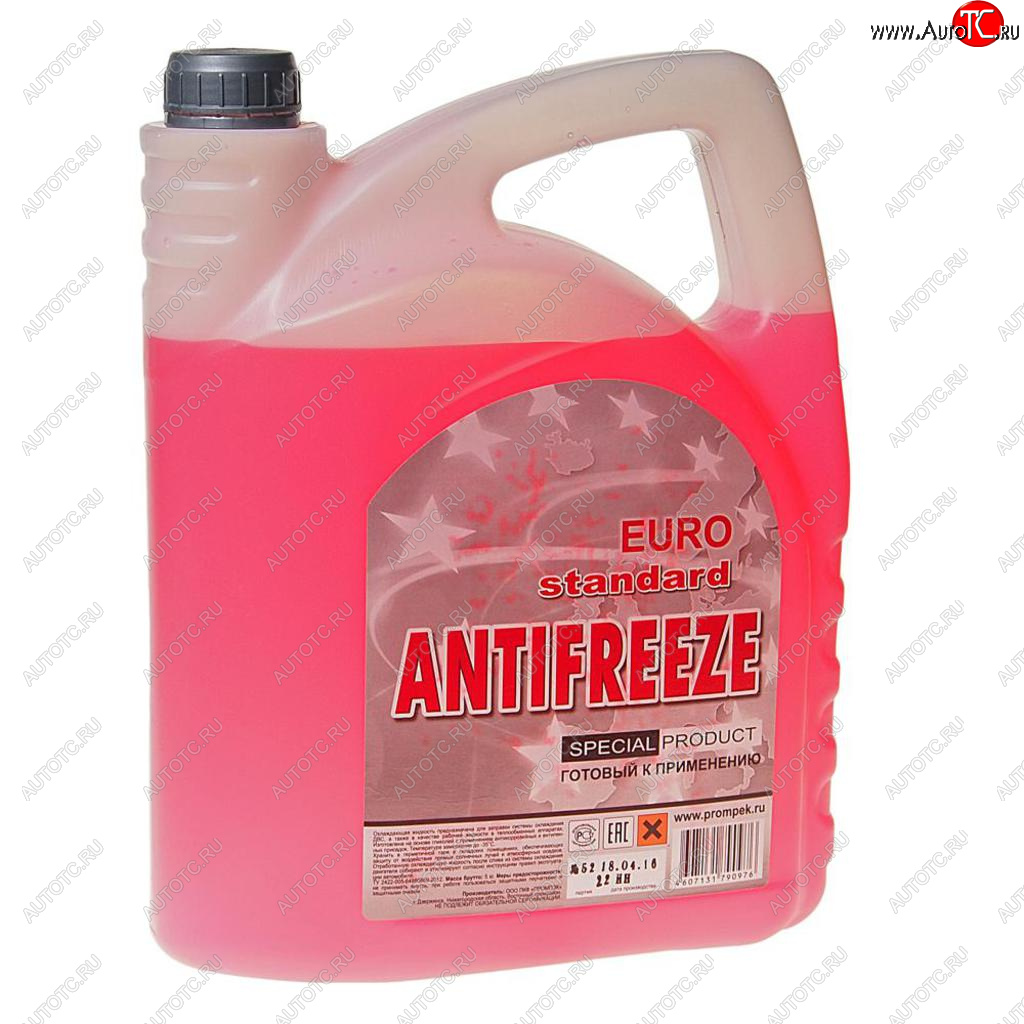 899 р. Антифриз красный -35C 5л EURO STANDARD EURO STANDARD eurored5  с доставкой в г. Майкоп