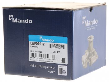 3 099 р. Насос водяной CHEVROLET Aveo (06-) (1.2 DOHC),Spark MANDO MANDO ewpd0012  с доставкой в г. Майкоп. Увеличить фотографию 3