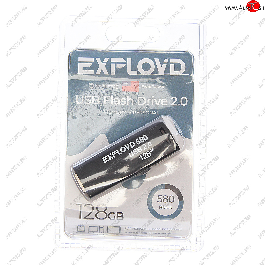 949 р. Карта памяти USB 128GB EXPLOYD EXPLOYD ex-128gb-580-black  с доставкой в г. Майкоп