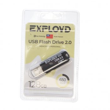 899 р. Карта памяти USB 128GB EXPLOYD EXPLOYD ex-128gb-650-black  с доставкой в г. Майкоп. Увеличить фотографию 1