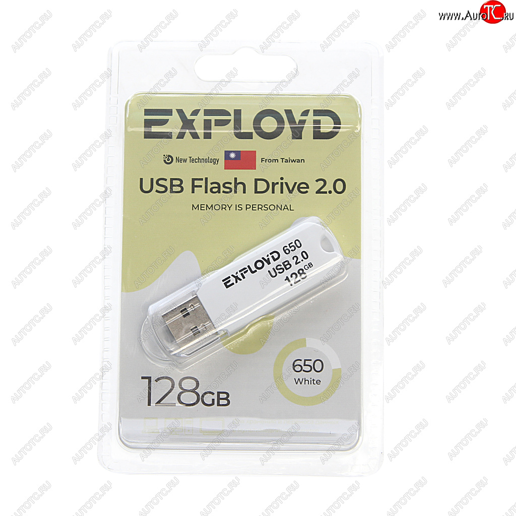 899 р. Карта памяти USB 128GB EXPLOYD EXPLOYD ex-128gb-650-white  с доставкой в г. Майкоп