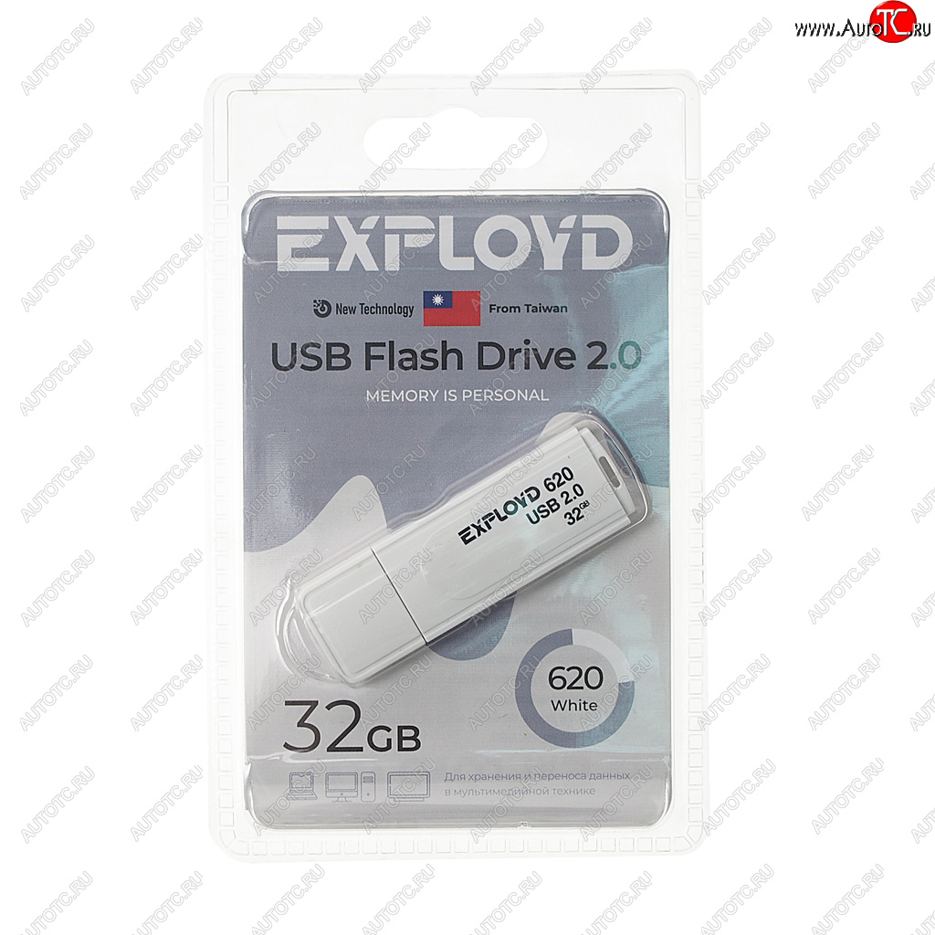 549 р. Карта памяти USB 32GB EXPLOYD EXPLOYD ex-32gb-620-white  с доставкой в г. Майкоп