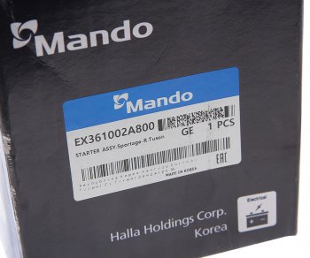 7 999 р. Стартер HYUNDAI i40 (13-) KIA Optima (13-) (1.7) MANDO MANDO ex361002a800 MANDO ex361002a800  с доставкой в г. Майкоп. Увеличить фотографию 6
