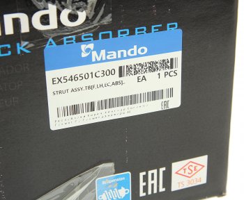 5 699 р. Амортизатор HYUNDAI Getz (02-) передний левый масляный MANDO MANDO ex546501c300  с доставкой в г. Майкоп. Увеличить фотографию 6