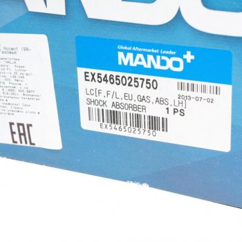 5 999 р. Амортизатор HYUNDAI Accent (99-) передний левый газовый MANDO MANDO ex5465025750  с доставкой в г. Майкоп. Увеличить фотографию 3