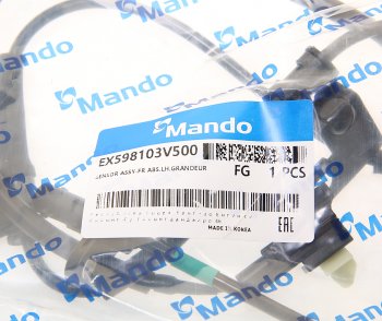 1 599 р. Датчик АБС HYUNDAI Grandeur (12-),Azera (12-) колеса переднего левого MANDO MANDO ex598103v500 MANDO ex598103v500  с доставкой в г. Майкоп. Увеличить фотографию 2