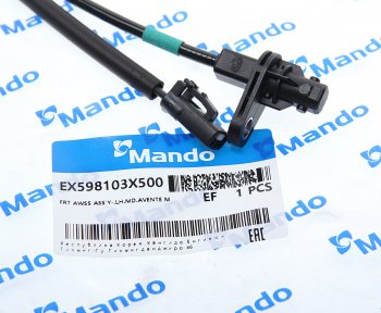 1 499 р. Датчик АБС HYUNDAI Elantra (11-) колеса переднего левого MANDO MANDO ex598103x500 MANDO ex598103x500  с доставкой в г. Майкоп. Увеличить фотографию 2