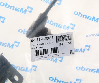 849 р. Датчик АБС KIA Bongo 3 (14-) (2.5-A2) (2WD) колеса переднего левого MANDO MANDO ex956704e051  с доставкой в г. Майкоп. Увеличить фотографию 2
