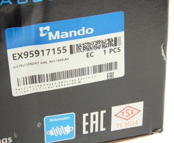 8 649 р. Амортизатор CHEVROLET Aveo (12-) (1.6) передний правый газовый MANDO MANDO ex95917155  с доставкой в г. Майкоп. Увеличить фотографию 6