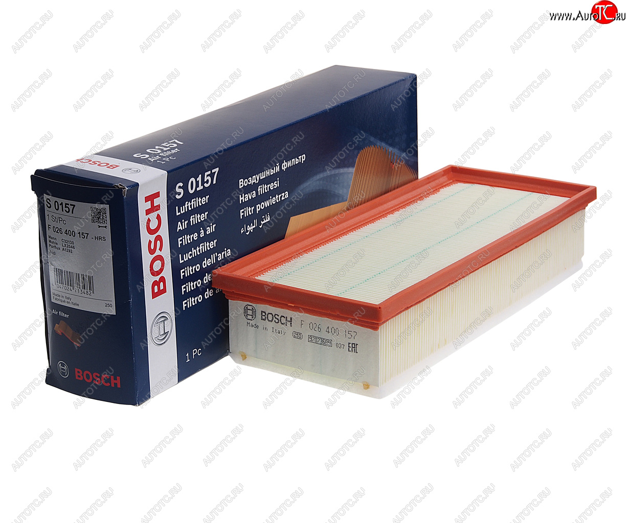 1 189 р. Фильтр воздушный AUDI A4,A5,Q5 (07-) BOSCH BOSCH f026400157 BOSCH f026400157  с доставкой в г. Майкоп