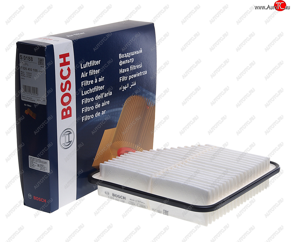 1 149 р. Фильтр воздушный TOYOTA Camry (06-),Rav 4 (06-) BOSCH BOSCH f026400188 BOSCH f026400188  с доставкой в г. Майкоп
