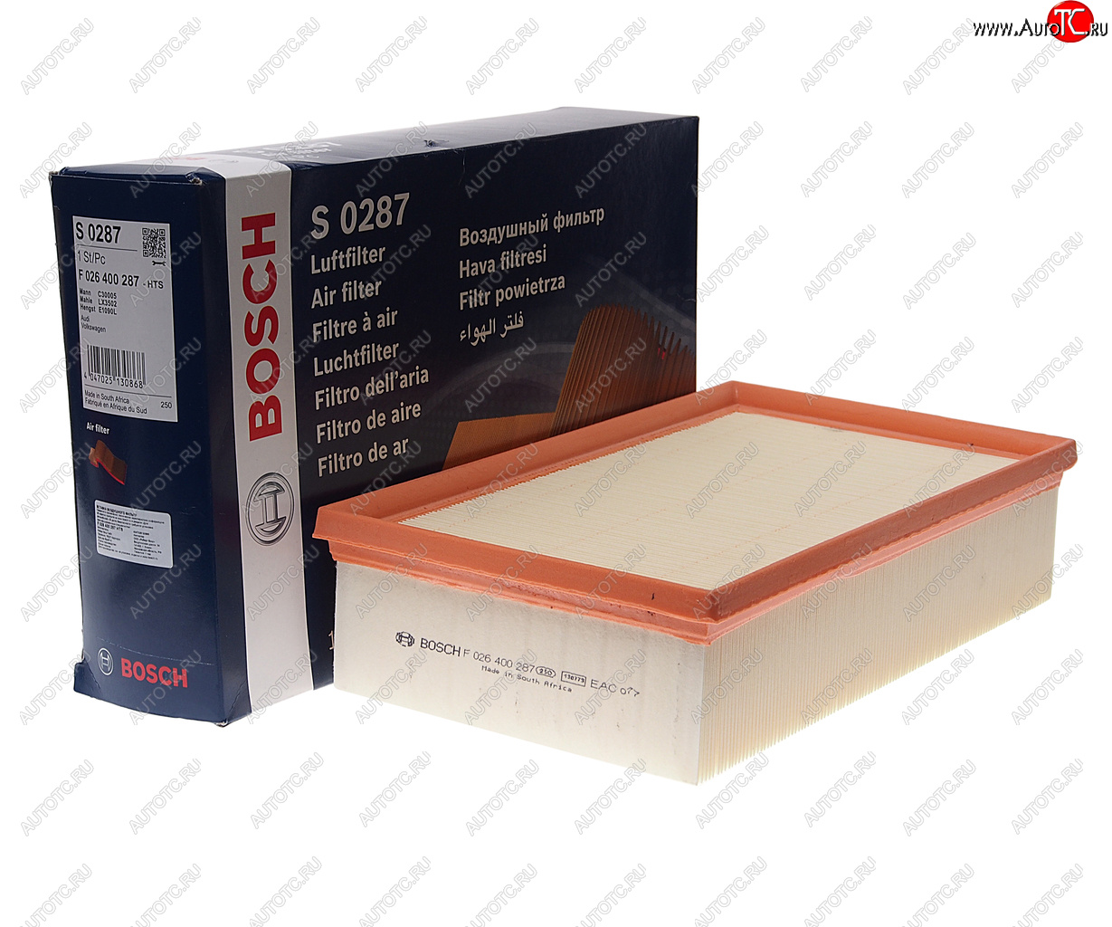 1 229 р. Фильтр воздушный VW Golf (2.0 D) AUDI A3 (1.6 D) SEAT Leon (1.8 T) BOSCH BOSCH f026400287  с доставкой в г. Майкоп