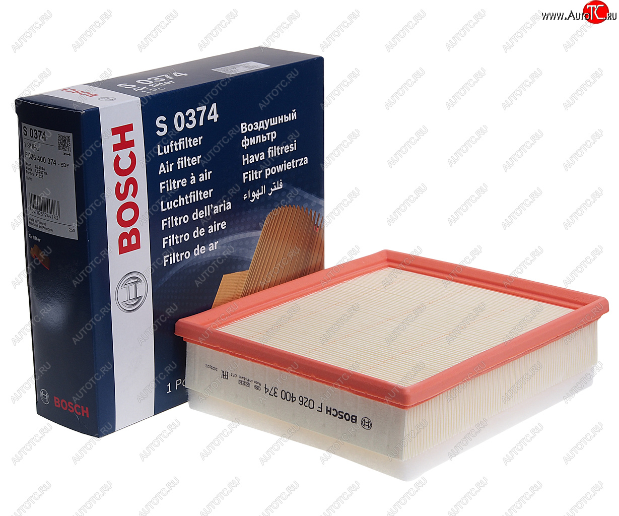 1 849 р. Фильтр воздушный BMW 1 (F20,F21),3 (F30,F31) (N47) BOSCH BOSCH f026400374  с доставкой в г. Майкоп