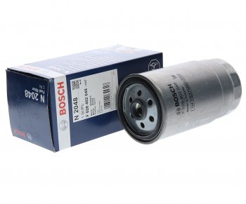 1 769 р. Фильтр топливный HYUNDAI Verna,Getz,Starex H-1,Matrix,Santa Fe (дв.В4CB) (CRDI) BOSCH BOSCH f026402048 BOSCH f026402048  с доставкой в г. Майкоп. Увеличить фотографию 1