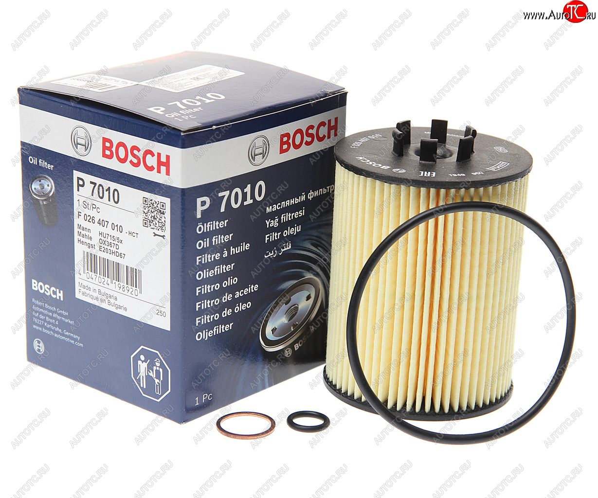 819 р. Фильтр масляный BMW 5 (E60),7 (E65),X5 (E53) BOSCH BOSCH f026407010 BOSCH f026407010  с доставкой в г. Майкоп