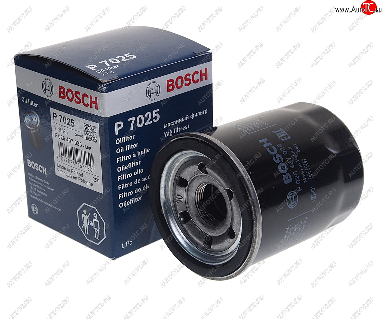 389 р. Фильтр масляный MITSUBISHI Lancer 10 (09-) (1.8) BOSCH BOSCH f026407025 BOSCH f026407025  с доставкой в г. Майкоп