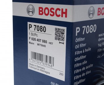 1 179 р. Фильтр масляный VW AUDI (04-) (1.82.0) (TSITFSI) BOSCH BOSCH f026407080  с доставкой в г. Майкоп. Увеличить фотографию 2