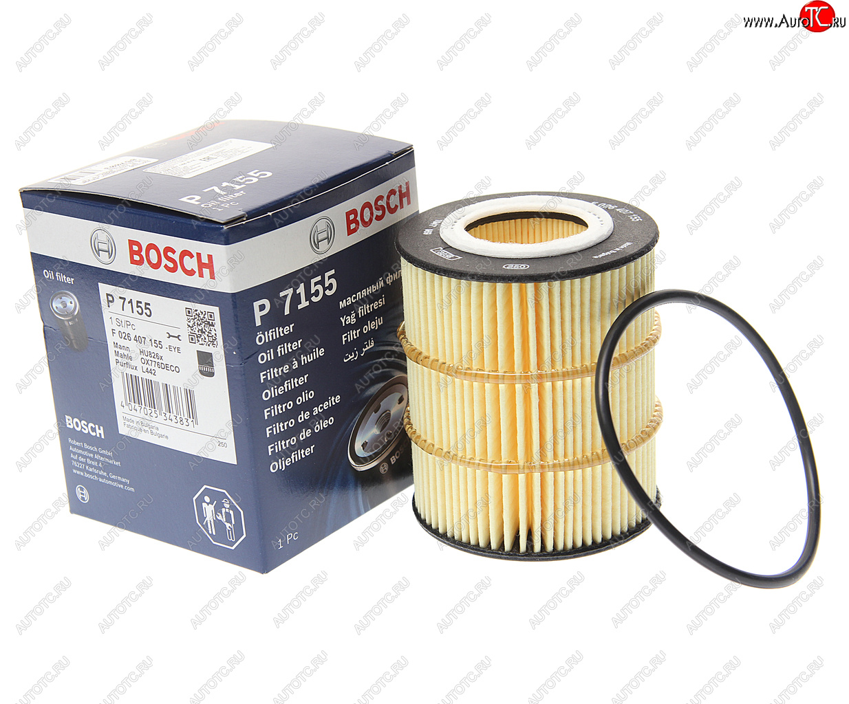 899 р. Фильтр масляный PEUGEOT 407 CITROEN C5,C6 (3.0 HDI) BOSCH BOSCH f026407155 BOSCH f026407155  с доставкой в г. Майкоп