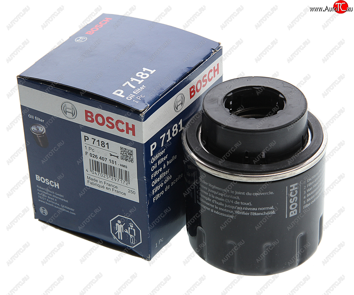 899 р. Фильтр масляный VW AUDI SEAT SKODA (1.21.4TSI) BOSCH BOSCH f026407181  с доставкой в г. Майкоп