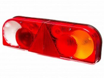 2 349 р. Фонарь задний универсальный правый 24V с боковым габаритным фонарем САКУРА САКУРА ф3.05.24п-01  с доставкой в г. Майкоп. Увеличить фотографию 1
