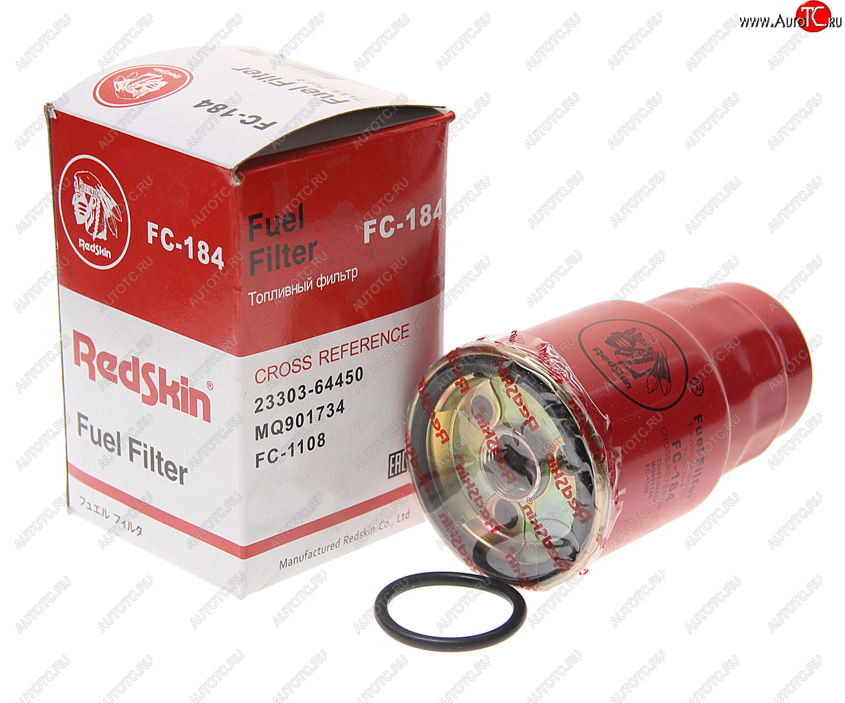 839 р. Фильтр топливный TOYOTA Rav 4 (01-) (2.02.2 D) MAZDA 323 (98-04) (2.0 TD) REDSKIN REDSKIN fc-184  с доставкой в г. Майкоп