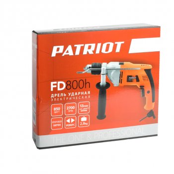 7 399 р. Дрель ударная 790Вт PATRIOT PATRIOT fd 800h  с доставкой в г. Майкоп. Увеличить фотографию 9