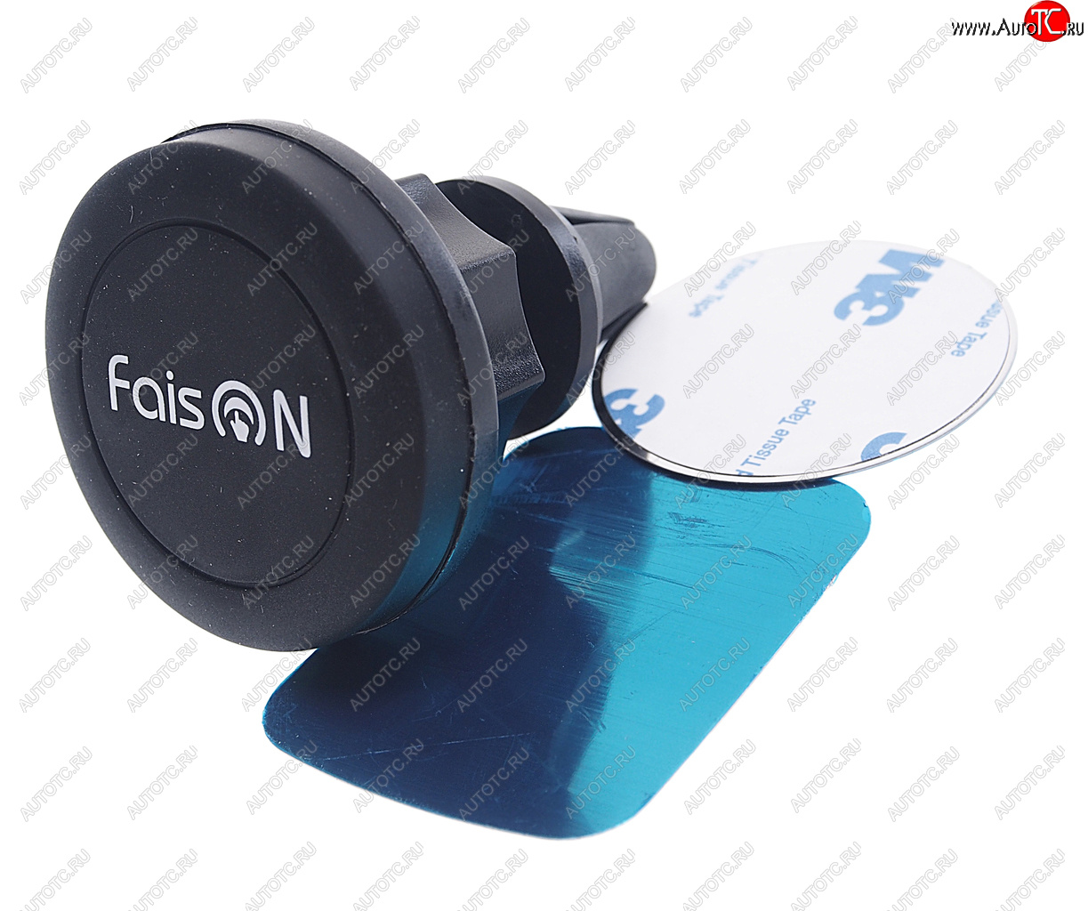 499 р. Держатель телефона на дефлектор магнитный черный FAISON FAISON fh-18b black  с доставкой в г. Майкоп