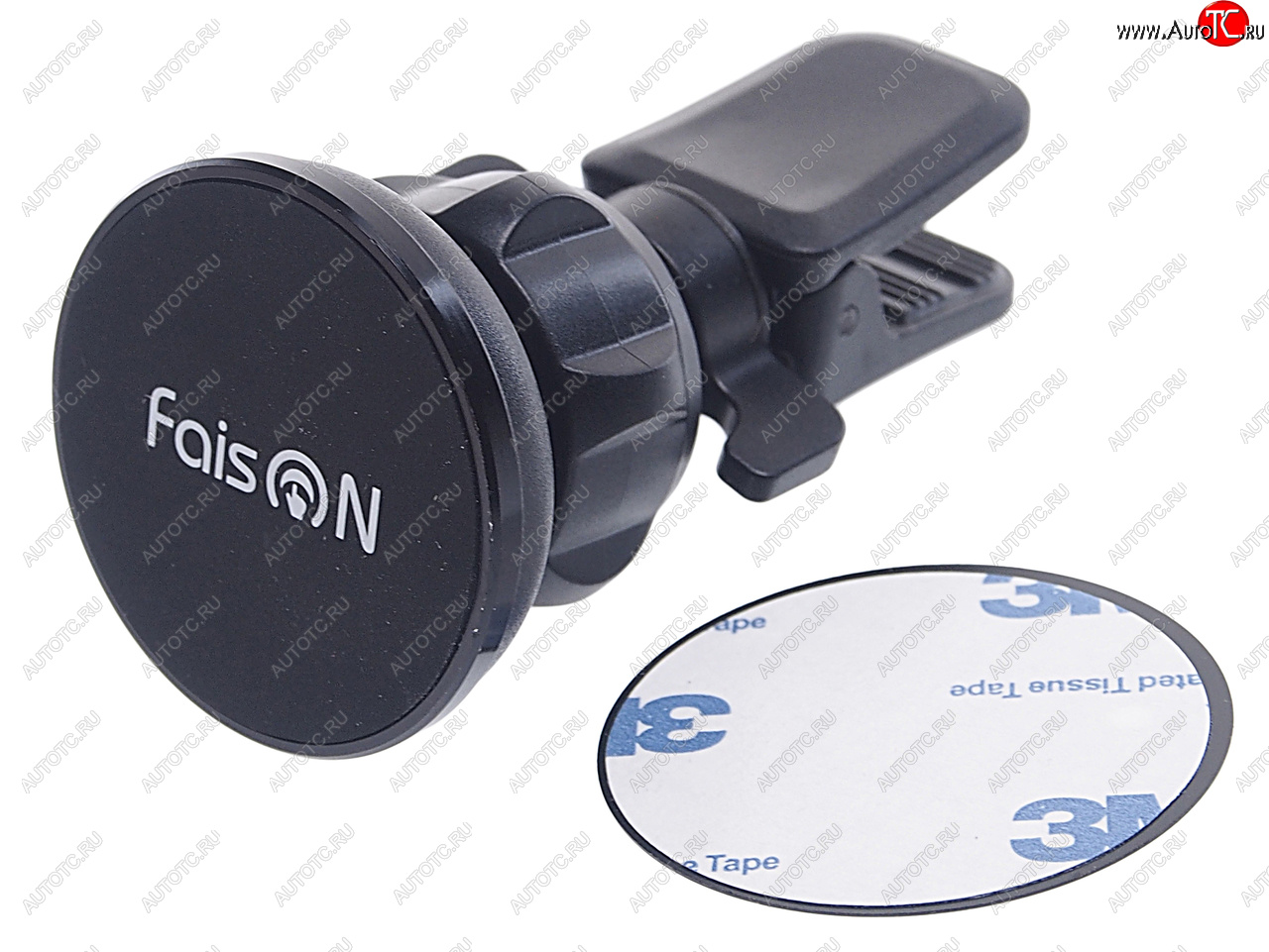 559 р. Держатель телефона на дефлектор магнитный FAISON FAISON fh-518b black  с доставкой в г. Майкоп