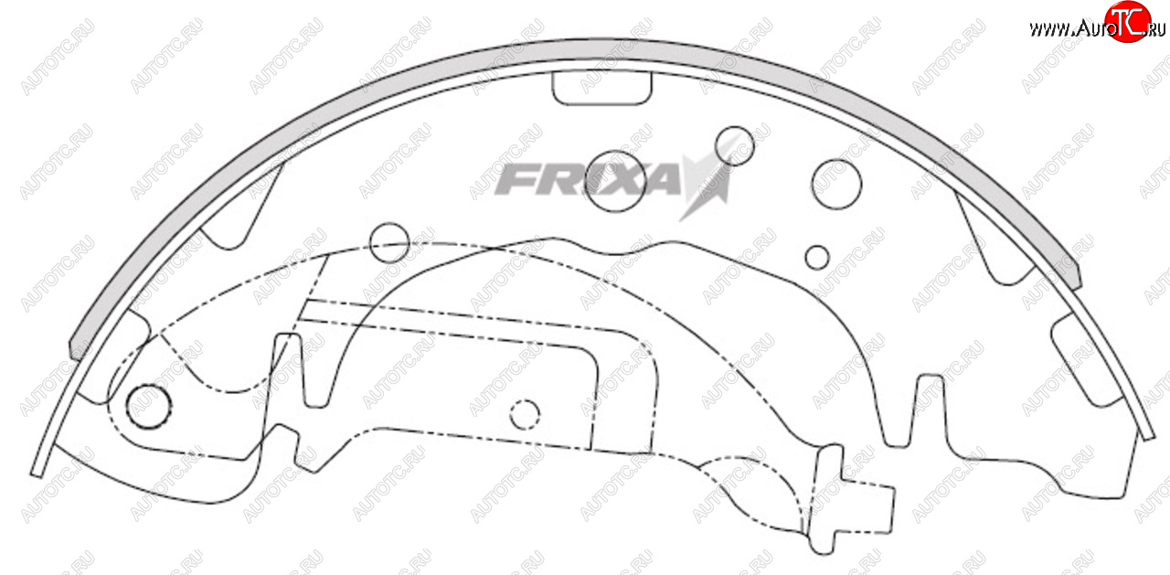 1 339 р. Колодки тормозные задние барабанные (4шт.) HANKOOK FRIXA KIA Carnival VQ минивэн дорестайлинг (2005-2010)  с доставкой в г. Майкоп