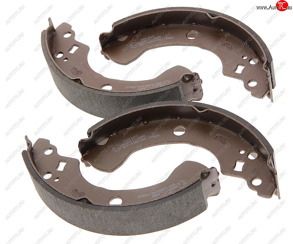 2 799 р. Колодки тормозные NISSAN Almera N16E (00-06) задние барабанные (4шт.) NIBK NIBK fn1247  с доставкой в г. Майкоп