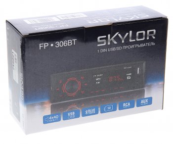 1 549 р. Магнитола автомобильная 1DIN SKYLOR SKYLOR fp-306bt  с доставкой в г. Майкоп. Увеличить фотографию 4