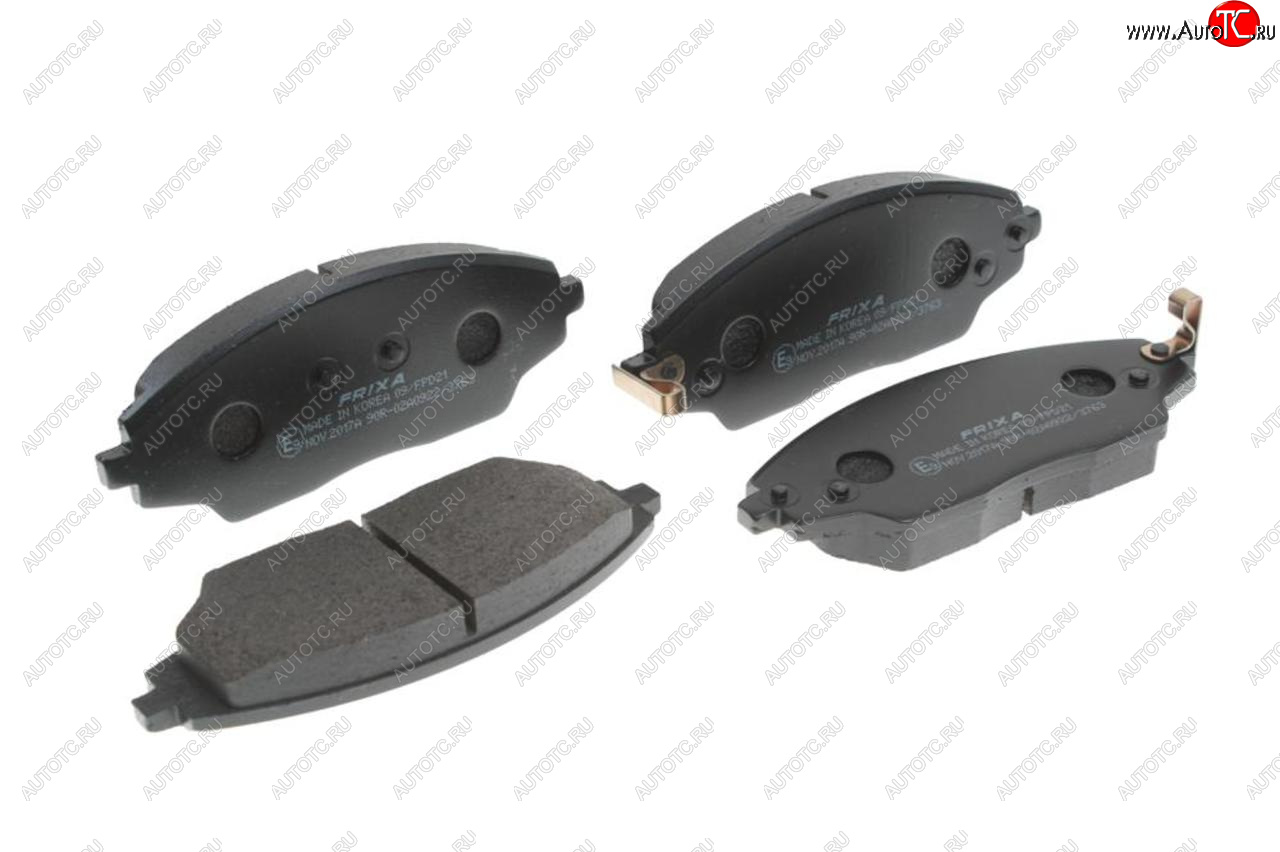 899 р. Колодки тормозные передние с АБС (4шт.) HANKOOK FRIXA Chevrolet Aveo T300 седан (2011-2015)  с доставкой в г. Майкоп