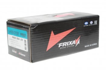 2 299 р. Колодки тормозные передние (4шт.) HANKOOK FRIXA Honda Accord 10 CV (2019-2022)  с доставкой в г. Майкоп. Увеличить фотографию 2