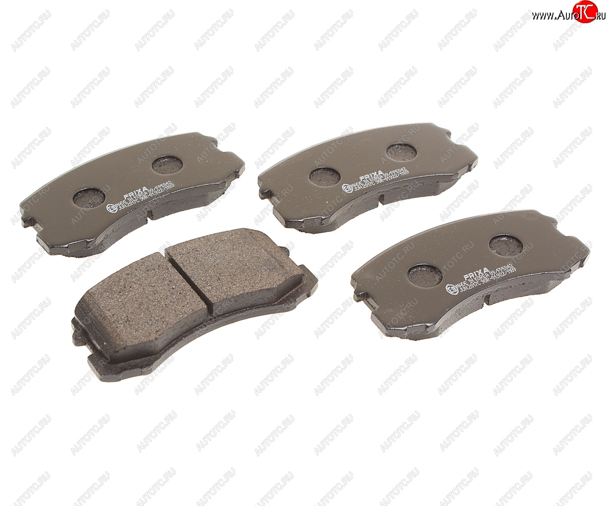 499 р. Колодки тормозные передние (4шт.) HANKOOK FRIXA Mitsubishi Lancer 10 CY седан рестайлинг (2011-2017)  с доставкой в г. Майкоп