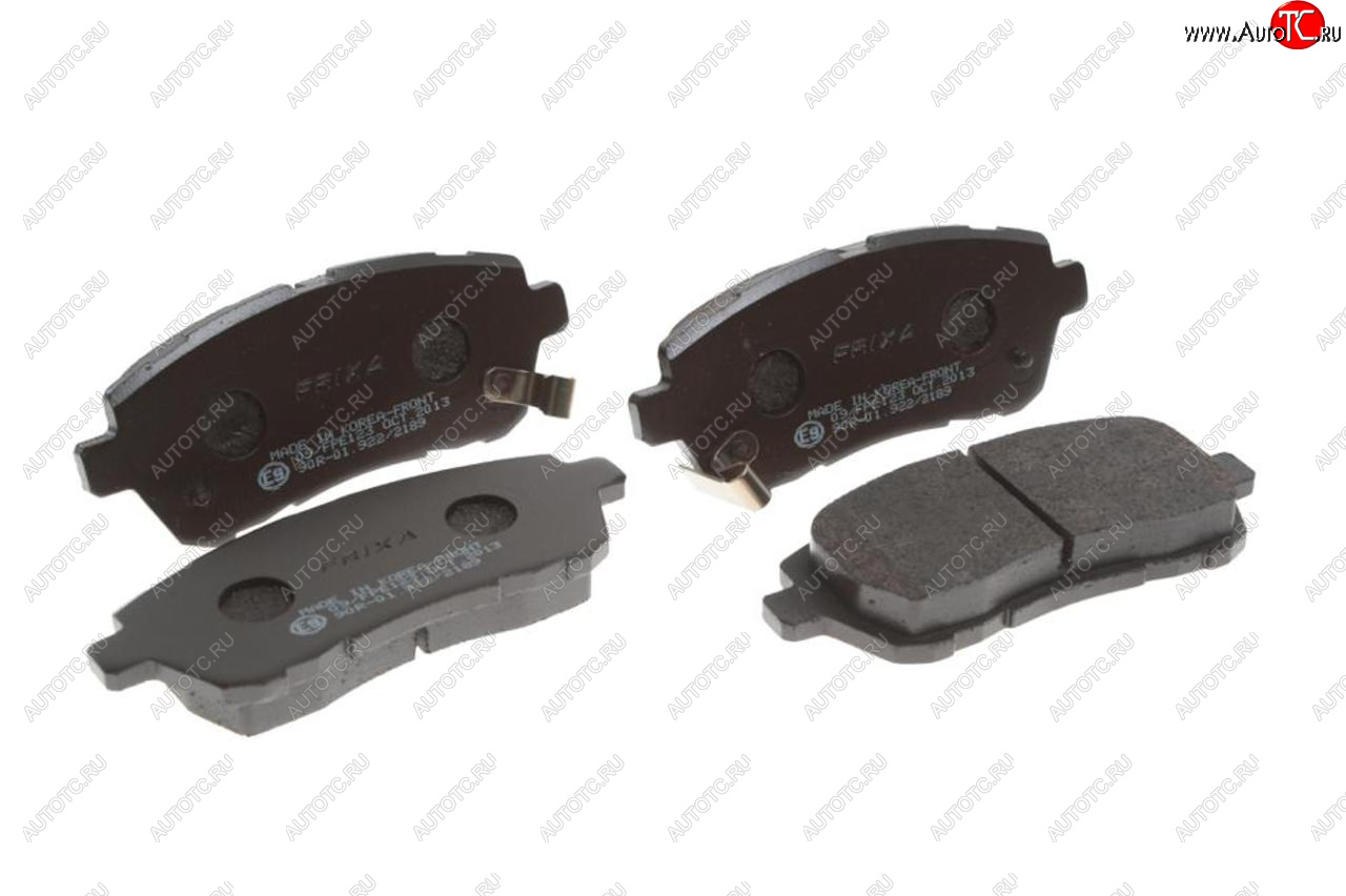 639 р. Колодки тормозные передние (4шт.) HANKOOK FRIXA Ford Fiesta 6 хэтчбэк 5 дв. дорестайлинг (2008-2012)  с доставкой в г. Майкоп