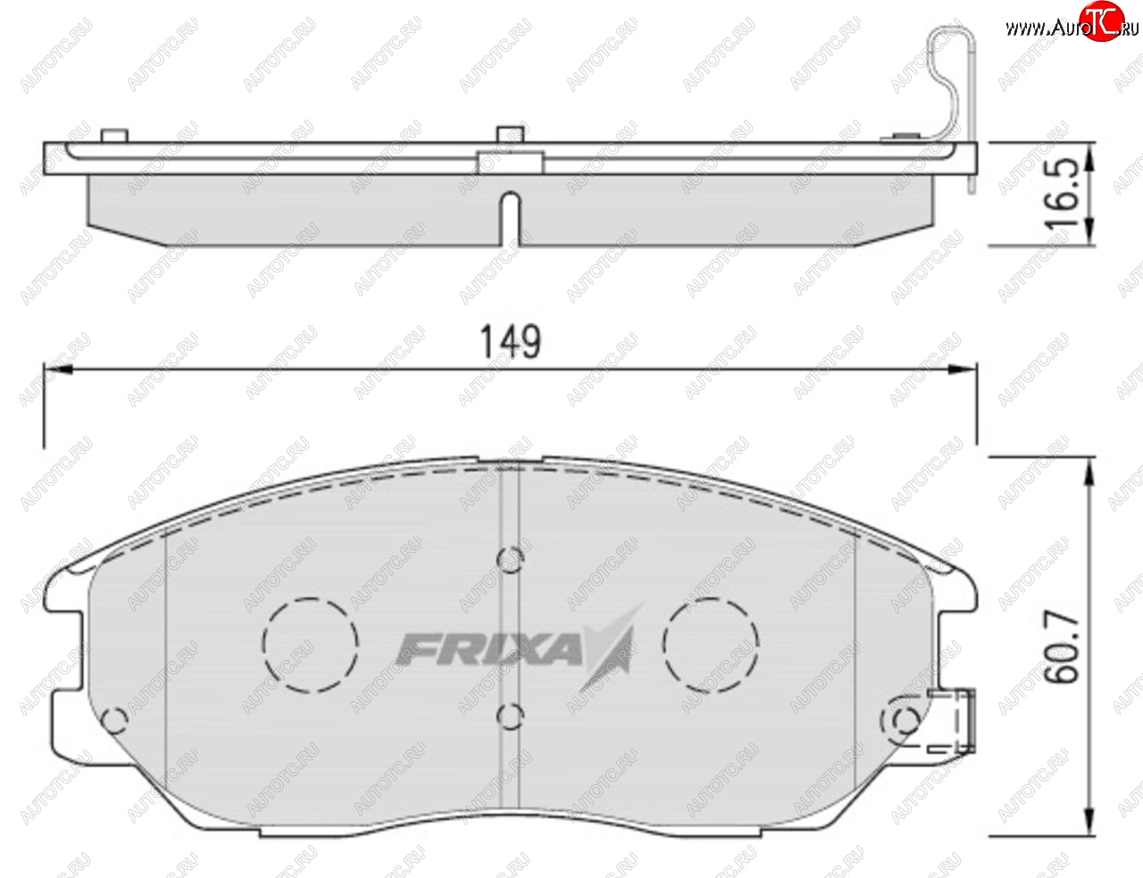1 349 р. Колодки тормозные передние (4шт.) HANKOOK FRIXA Hyundai Santa Fe TM рестайлинг (2020-2022)  с доставкой в г. Майкоп