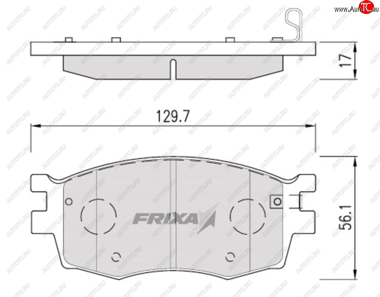 889 р. Колодки тормозные передние (4шт.) HANKOOK FRIXA KIA Rio 3 QB рестайлинг седан (2015-2017)  с доставкой в г. Майкоп