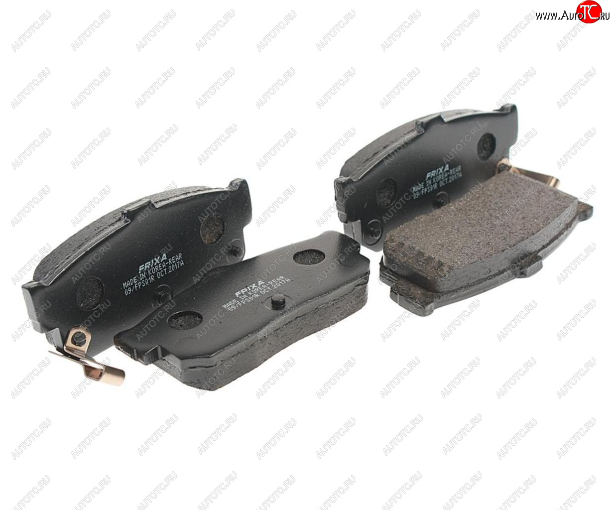 879 р. Колодки тормозные задние (4шт.) HANKOOK FRIX Nissan Almera N15 хэтчбэк 5 дв. дорестайлинг (1995-1998)  с доставкой в г. Майкоп
