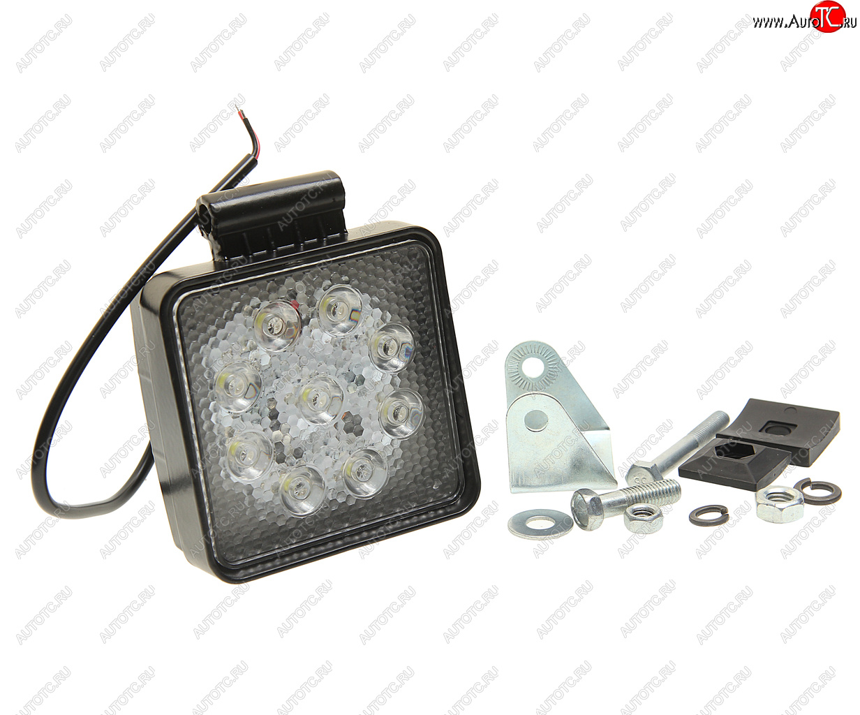 1 489 р. Фара рабочего света МТЗ 3100 lm LED 27w30(93w) квадр.корпус,узкий луч РК РУСЛАН-КОМПЛЕКТ фр-230  с доставкой в г. Майкоп
