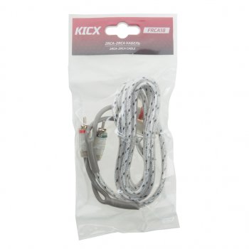 529 р. Кабель RCA 2х2 1.8м KICX KICX frca18  с доставкой в г. Майкоп. Увеличить фотографию 1
