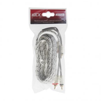 1 029 р. Кабель RCA 2х2 5м KICX KICX frca25  с доставкой в г. Майкоп. Увеличить фотографию 1