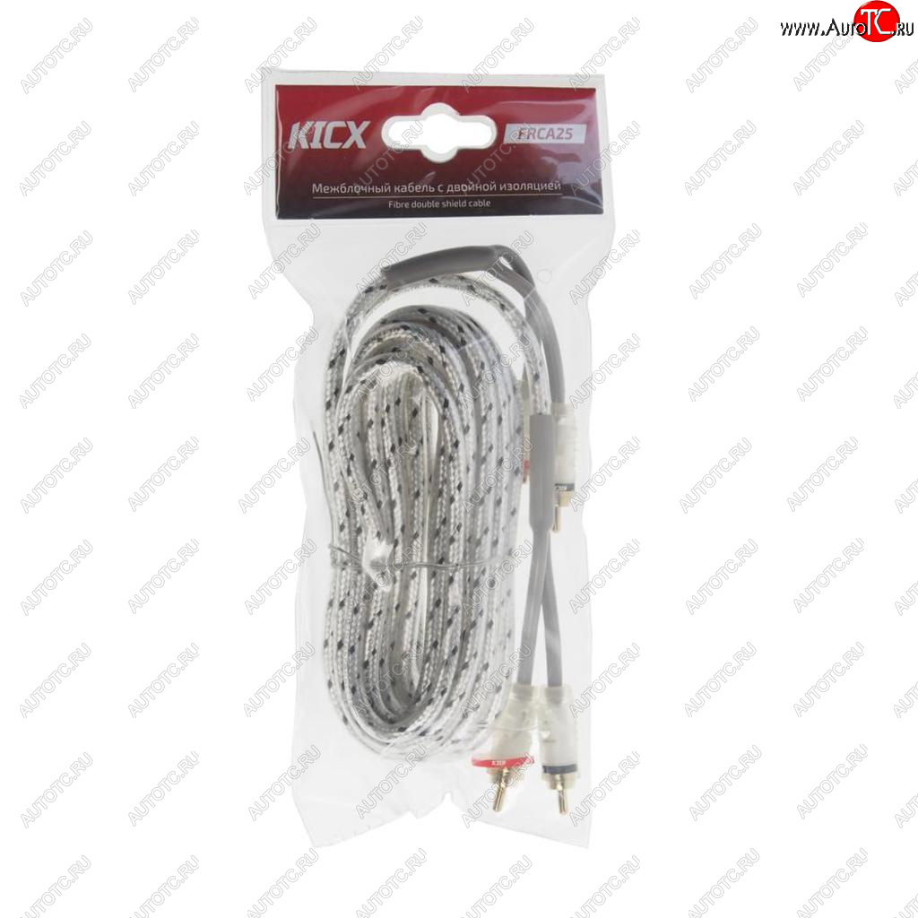 1 029 р. Кабель RCA 2х2 5м KICX KICX frca25  с доставкой в г. Майкоп