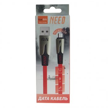195 р. Кабель micro USB 1м FAISON FAISON fs-k-1034 need red  с доставкой в г. Майкоп. Увеличить фотографию 2